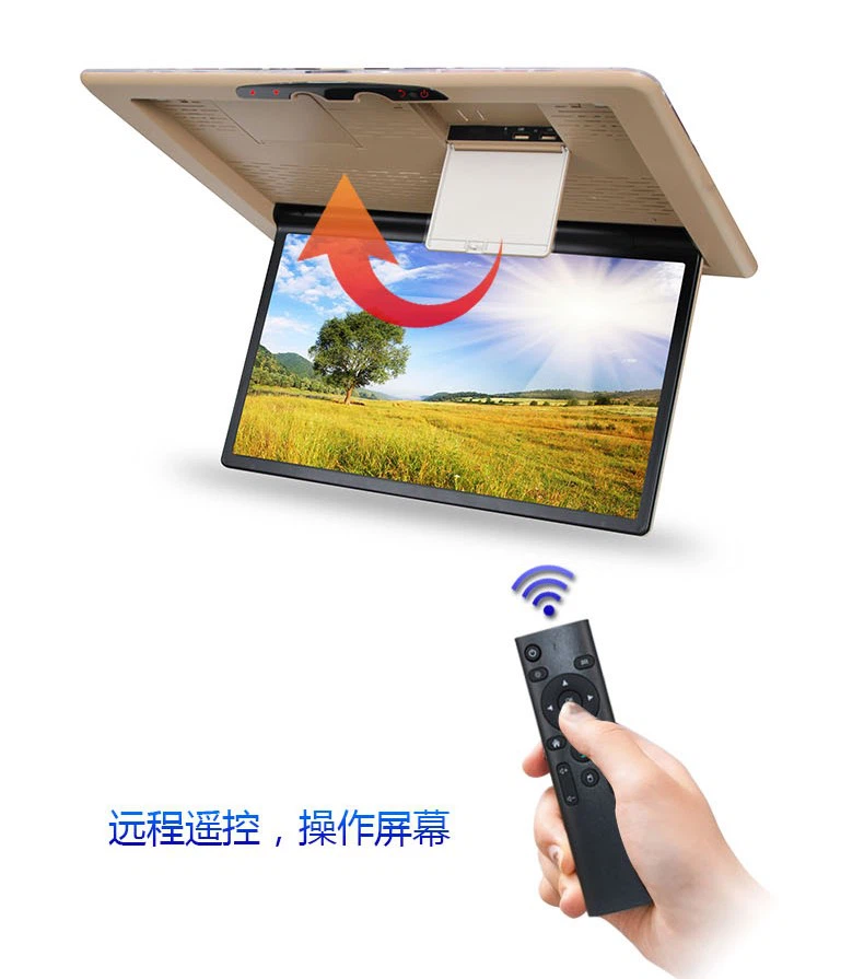 Car flip down monitor with remote control for Vito