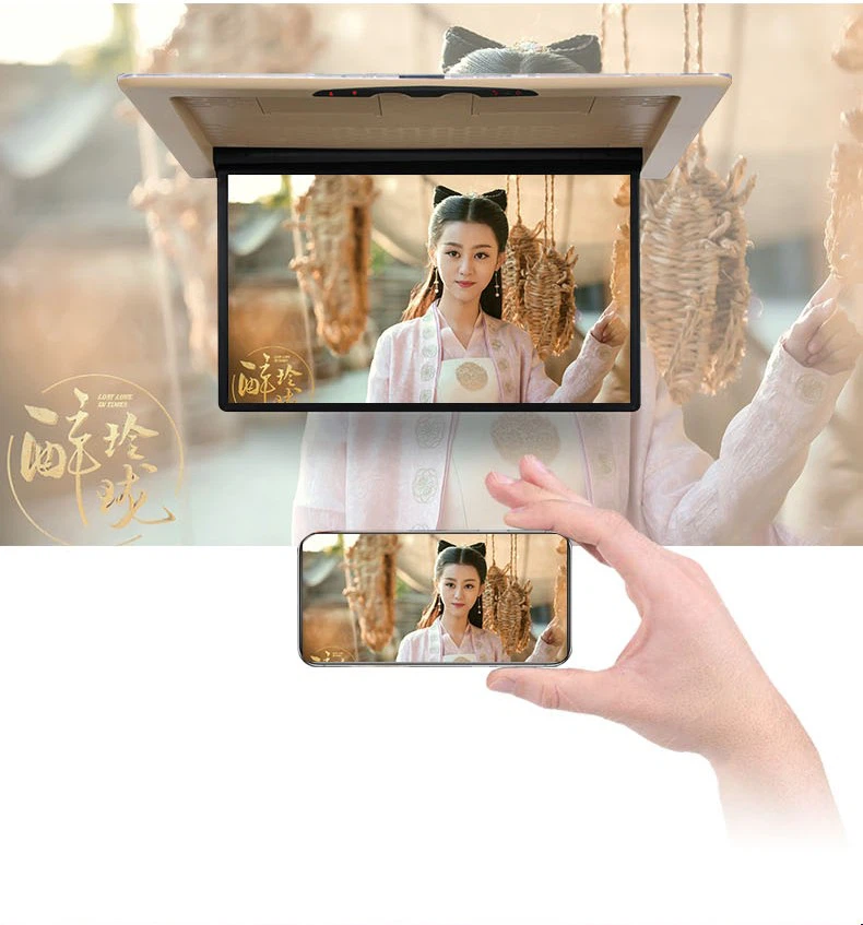 Car flip down monitor for Vito mobile phone screen mirroring