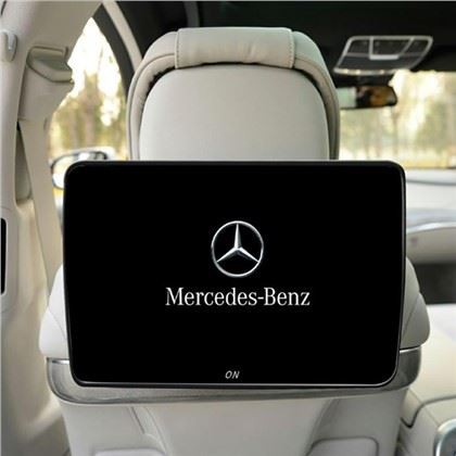 Облегалка за глава на телевизор Mercedes, монитор за облегалка за глава на mercedes Benz, телевизор на задната част на седалката за кола, система за подглавници на Mercedes Dvd, монитор за облегалка за глава на кола Wifi